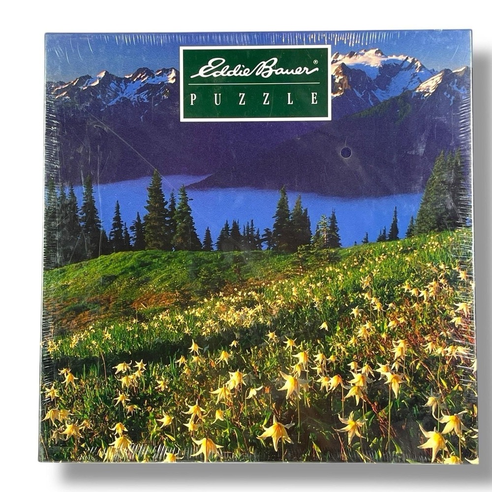 Eddie Bauer 1000 PCS Puzzle "Avalanche Lilies in the Shadow of Mount Olympus New